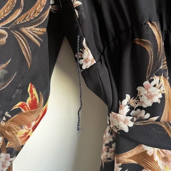 Floral Long Sleeve Dress - Picture 3 of 6